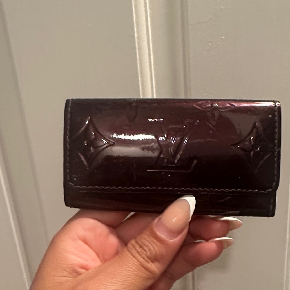 Louis Vuitton Glossy Burgundy Monogram Key Holder